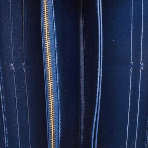 Louis Vuitton Grand Blue Monogram Vernis Zippy Wallet - Picture 8 of 8